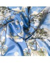 Pañuelo de seda Cerezo en flor 68x68 cm