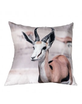 Silk cushion - African springbok