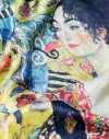 Vestido de seda Klimt - Dama con un abanico