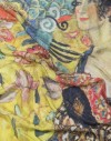 Foulard en soie Klimt Dame avec un éventail