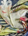 Pañuelo de seda Klimt Dama con un abanico