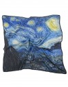 Silk scarf Van Gogh - Starry night - 90x90