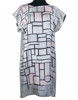 Vestido de seda Mondrian - Composición No. 6