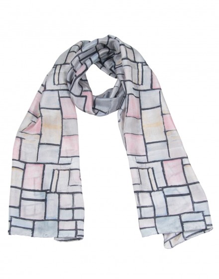 Silk scarf - Mondrian Composition No. 6