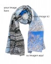 Fulard de seda 32x136 cm estampado a medida 