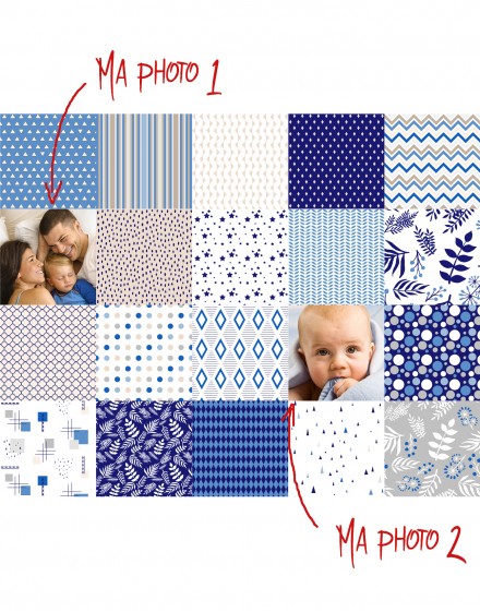 Custom printed photo fabric panel 12x12 cm (4,7x4,7'')