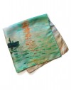 Impressionist Square Silk Scarf - Claude Monet Impression Sunrise
