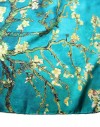 Square Silk Scarf Van Gogh Blossoming Almond Tree