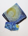 Foulard femme en soie Van Gogh - La nuit étoilée - 90x90