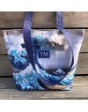 Kit couture sac personnalisable La Grande Vague de Hokusai