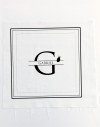 Custom Split Monogram Fabric Square - 8x8in