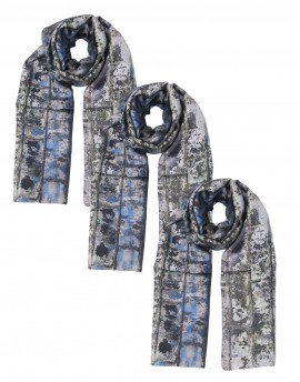 Custom printed man silk scarf 22x180 cm (8.5x70")