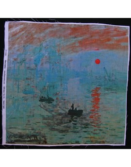 Lino estampado Monet - Impresión Sol naciente