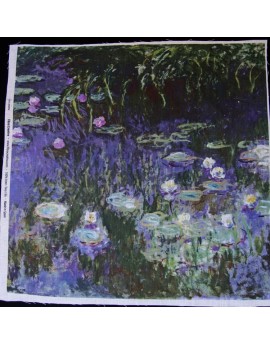 Lino estampado Monet - Nenúfares