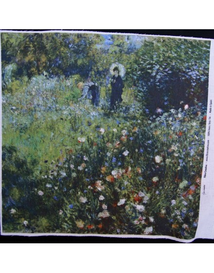 Linen print, Renoir - Woman with an umbrella