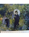 Lin imprimé Renoir - Femme avec un parasol
