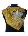 foulard Klimt Portrait d'Adèle Bloch Bauer I reproduction de qualité sur soie naturelle
