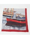 Red neck scarf - old sailboats