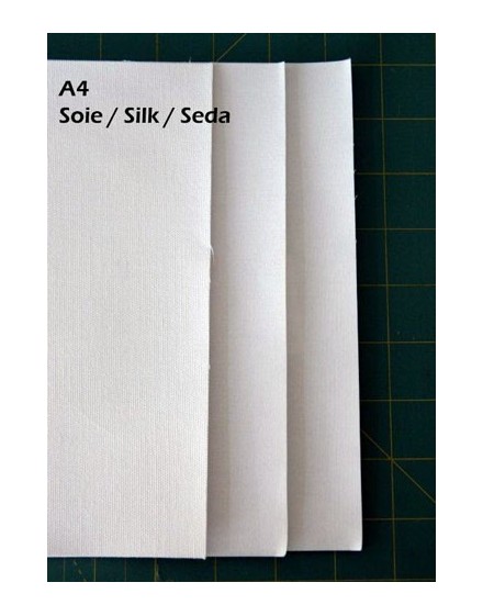 Inkjet fabric sheets, silk habotai, A4