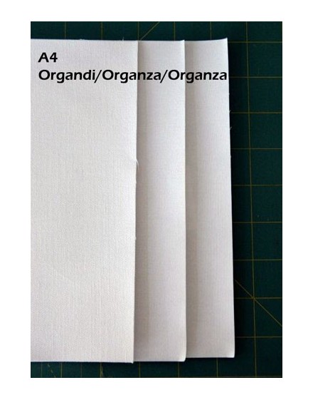 Inkjet fabric sheets, silk organza, A4